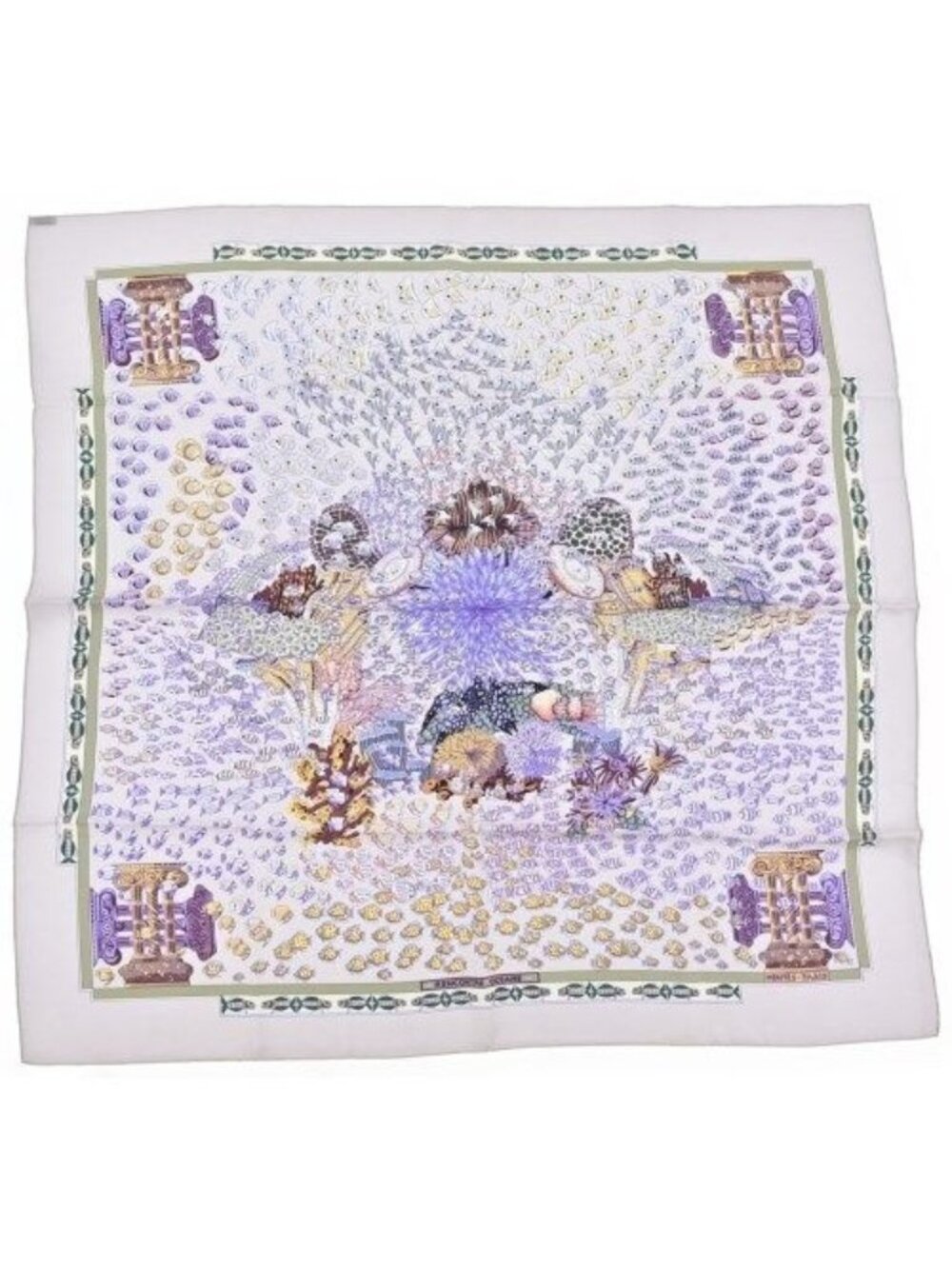 Hermes Bandana Scarf Gray - Picture 1 of 6
